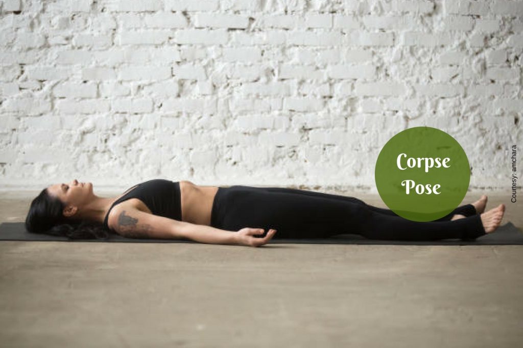 corpse pose